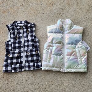 Girls Vests Size 4-5 Set Of 2 XXS